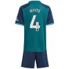 Camiseta de fútbol Arsenal White 4 Niño 3ª equipación 2023-24